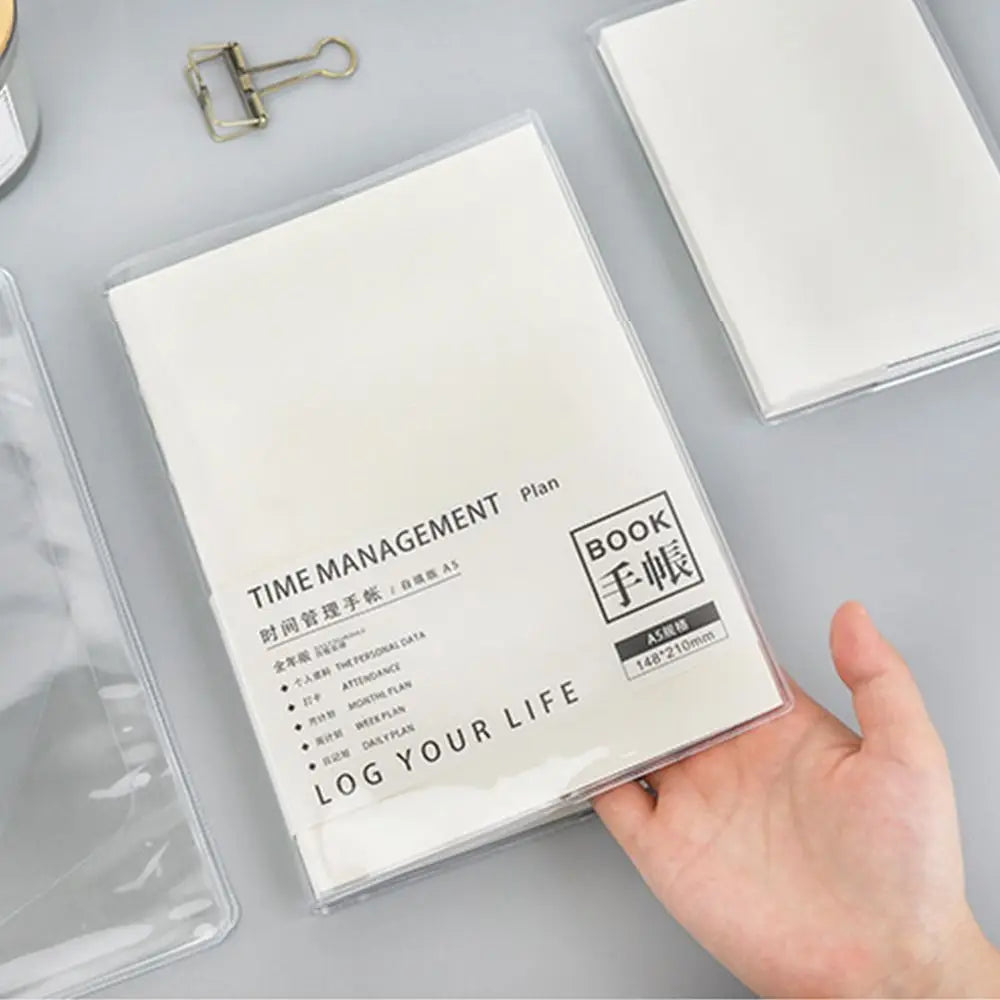 A5/A6 Transparent PVC Notebook Protective Sleeve Cover