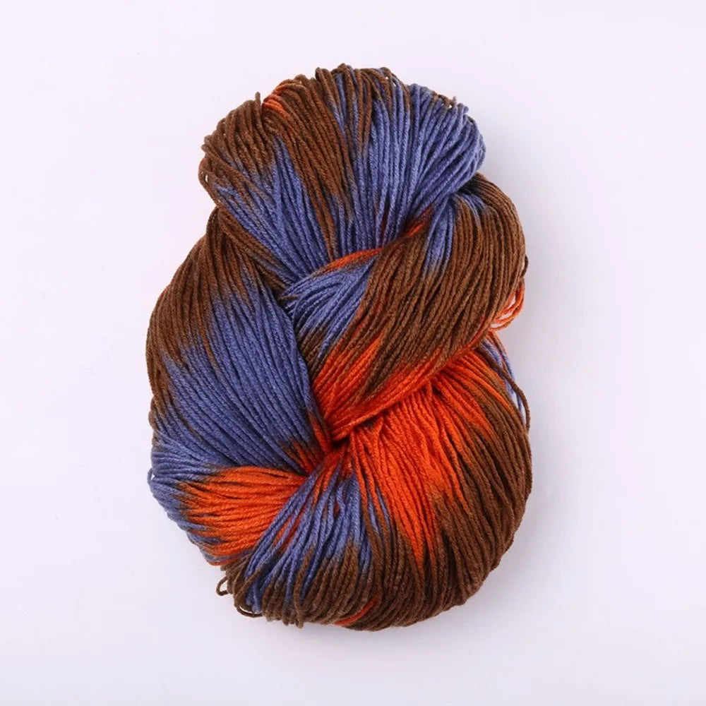 Segment Dyed Acrylic Yarn – Soft Mixed Color Knit & Crochet