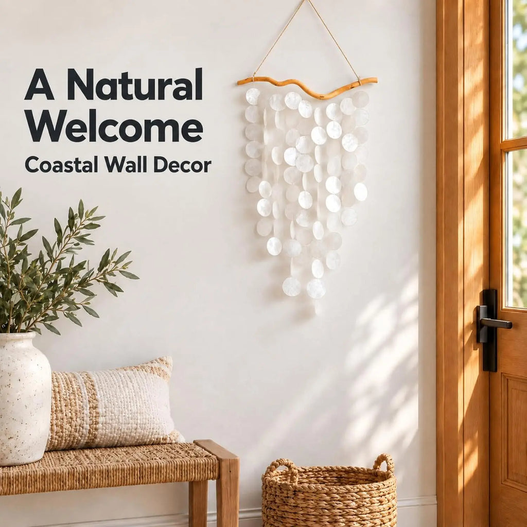 Shell Wind Chime – 77-Piece Natural Hanging Decoration