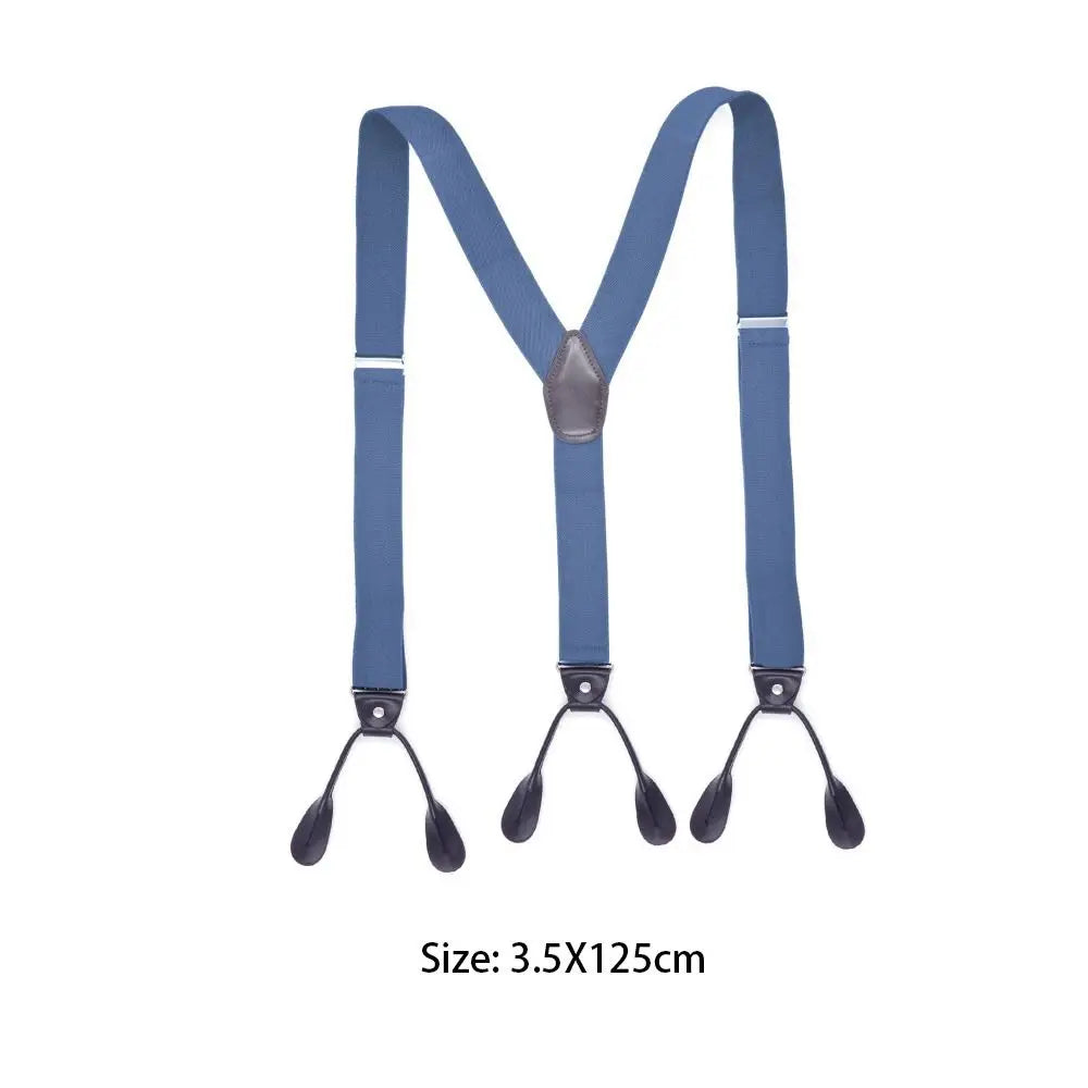 Vintage Y-Back Elastic Suspenders – Unisex Adjustable Braces