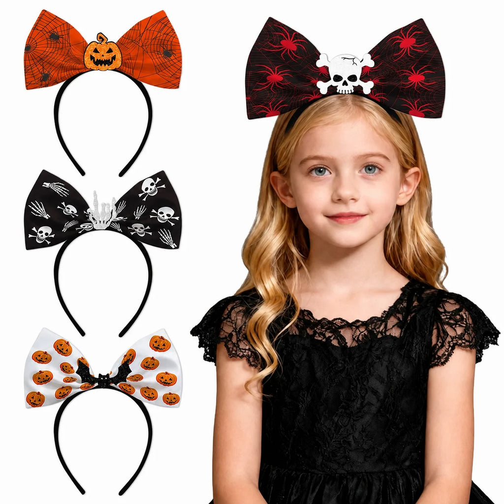 Halloween Cobweb Bow Headband – Costume Hair Accessory for All