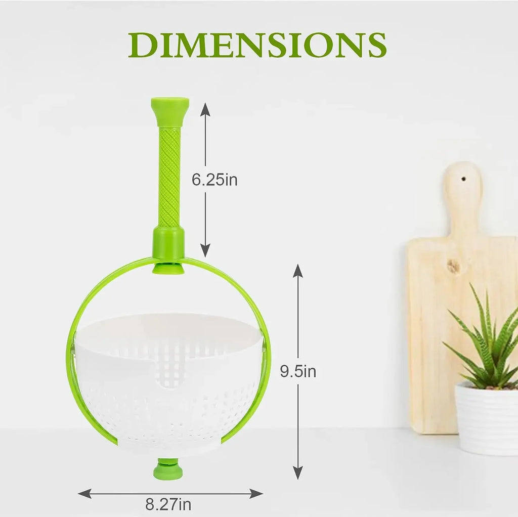Folding Salad Spinner & Vegetable Drainer Basket | Large Capacity