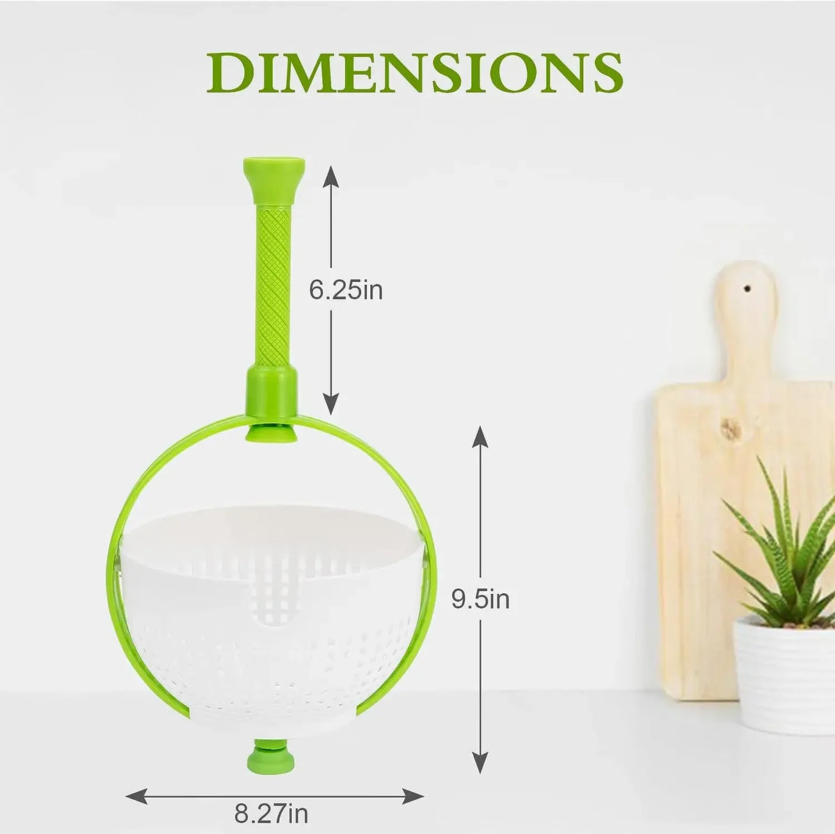 Folding Salad Spinner & Vegetable Drainer Basket | Large Capacity