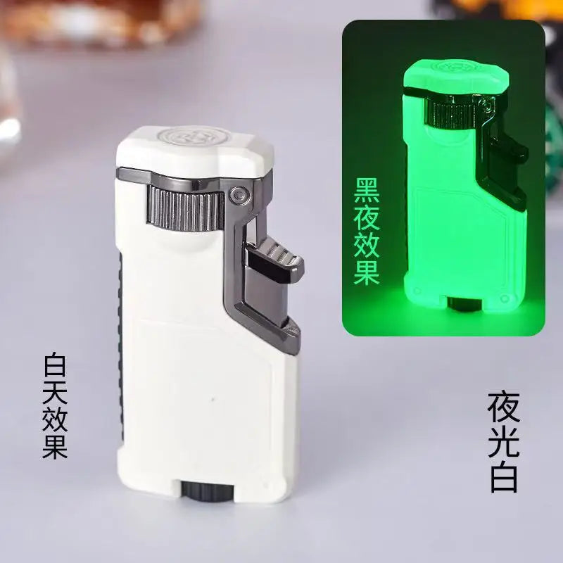 Tri-Color Flame Windproof Butane Lighter | Creative Gift