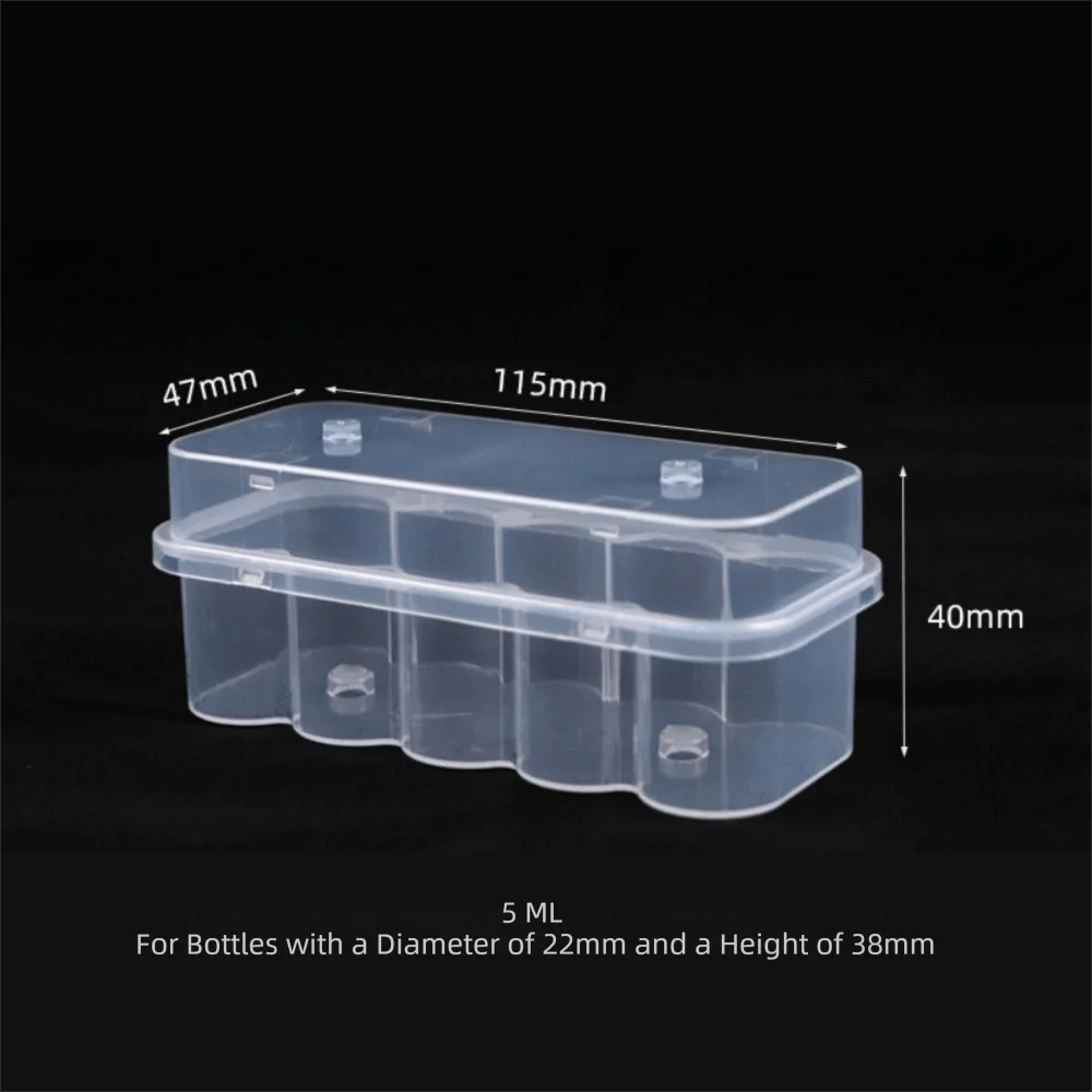 Stackable Vial Storage Case – Clear Freezer Organizer Box