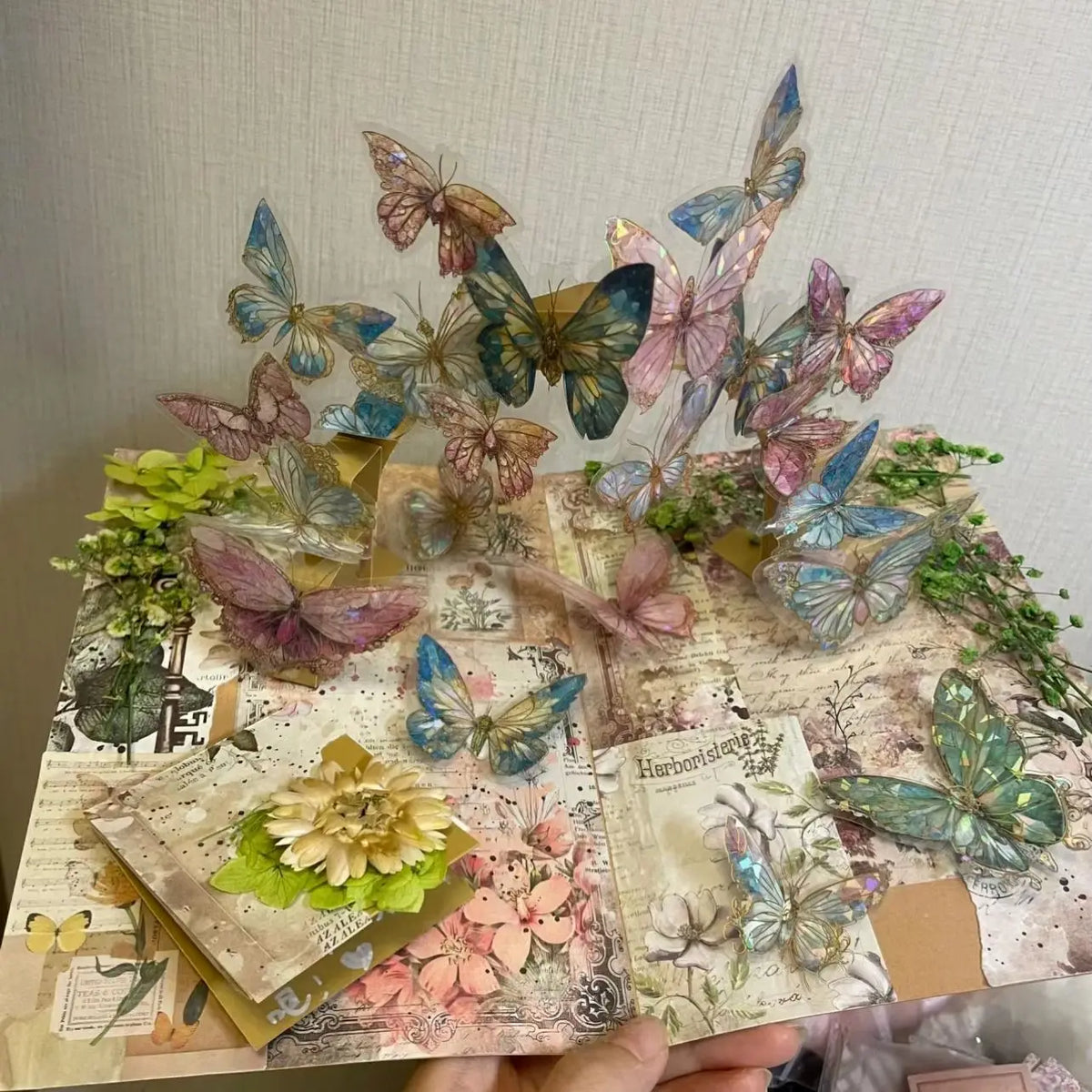 3D Butterfly Pop-Up Book DIY Scrapbook Kit | Handmade Gifts