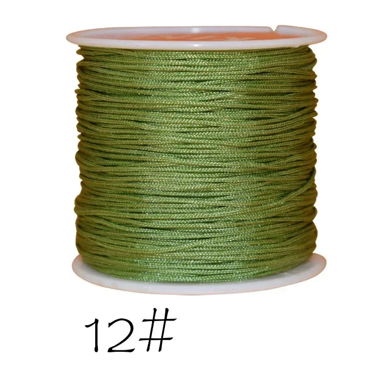 0.8mm Nylon Braided Cord Chinese Knot Macrame String 45M