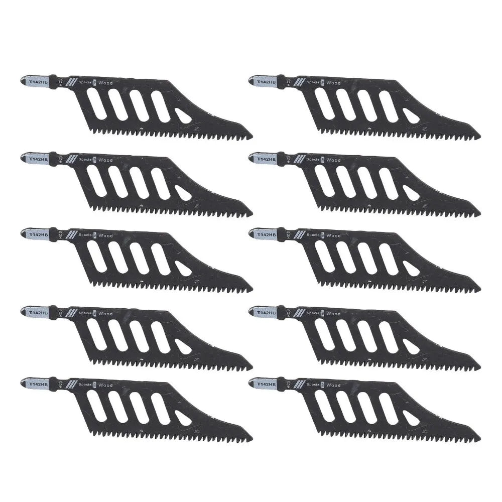 10-Pack T142HB Curved Jigsaw Blades – High Carbon Steel