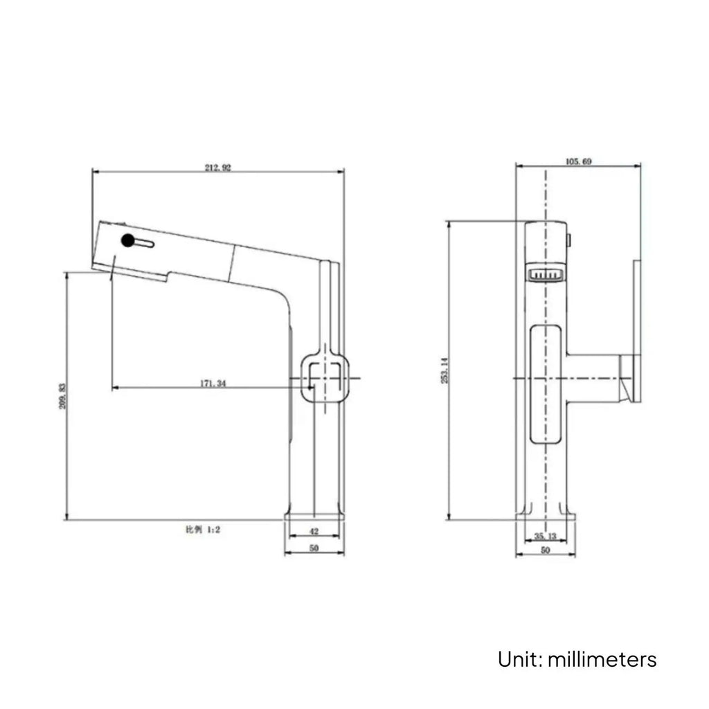 Pull-Out Bathroom Basin Faucet | Single Handle Hot & Cold