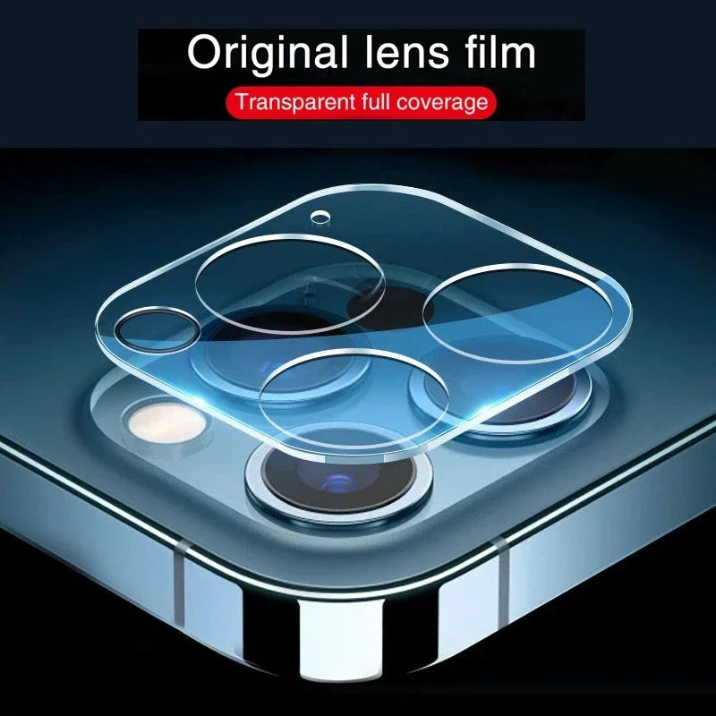 Tempered Glass Camera Lens Protector for iPhone 11–15 Series
