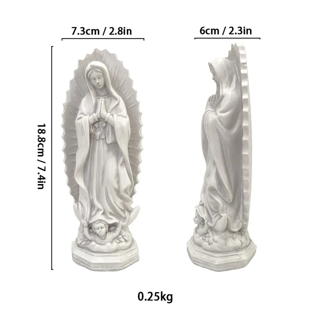 Our Lady of Guadalupe Resin Statue | Mexican Religious Decor