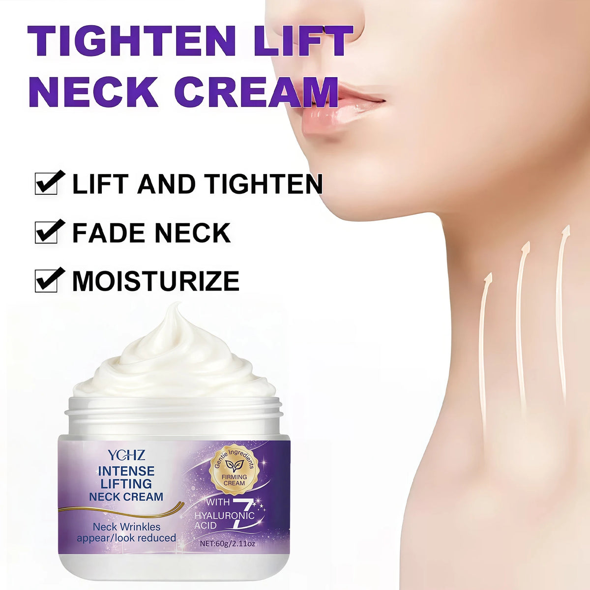YCHZ Lifting Face & Neck Cream – Day & Night Moisturizer 60g