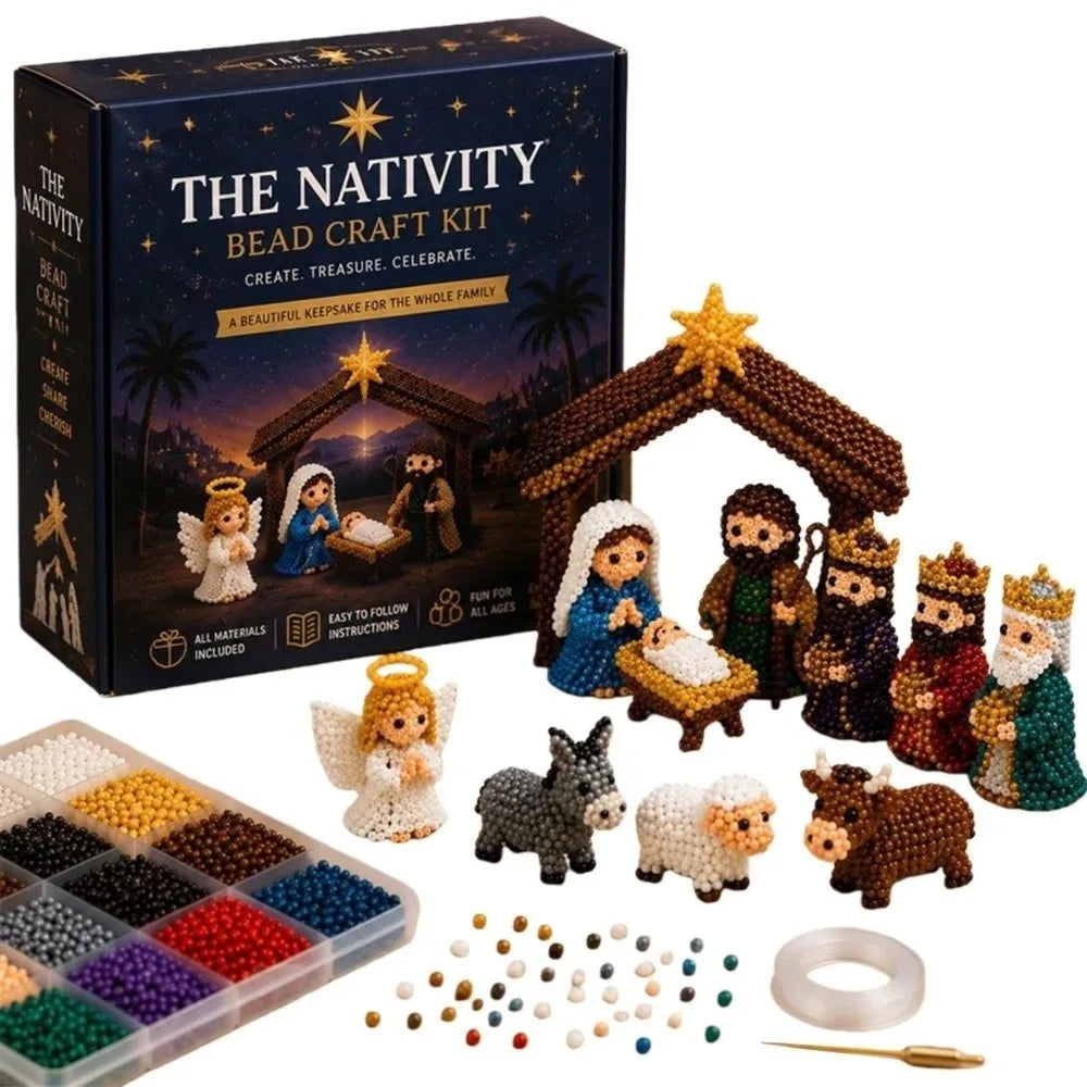 3D Bead Weaving Kit – Happy Family Character DIY Craft Set