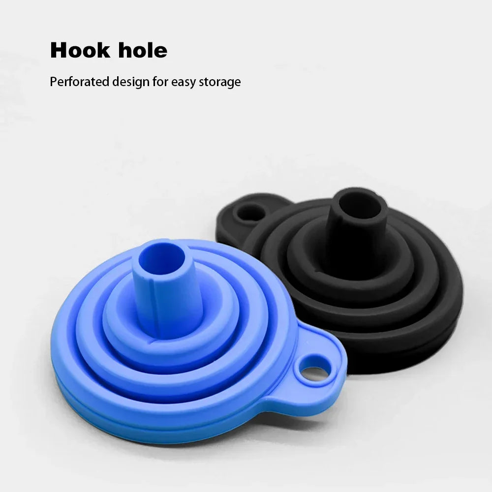 Collapsible Silicone Car Funnel – Universal Leak-Proof Fluid Tool