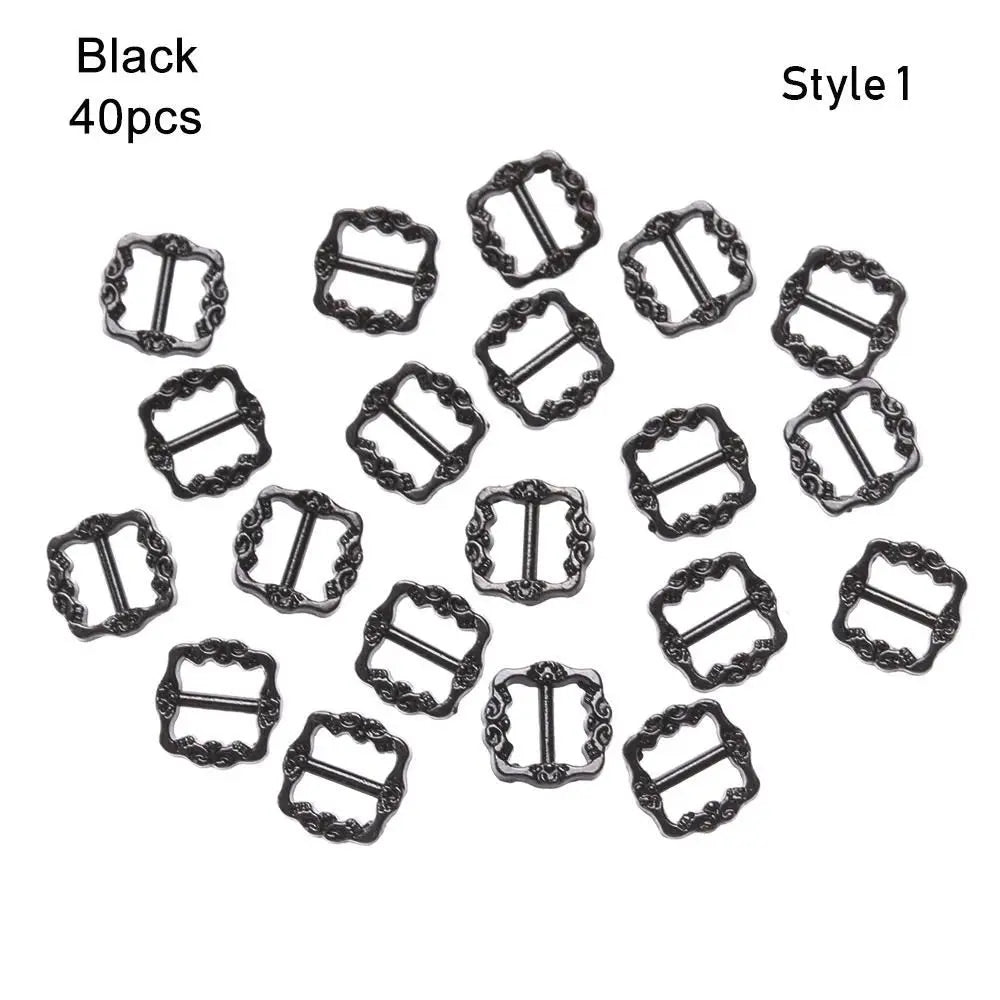 Mini Metal Doll Buckles Tri-Glide Belt DIY Accessories 20/40pcs