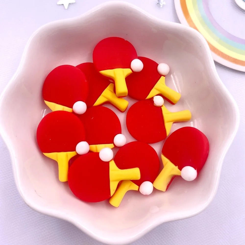 10PCS Resin Sports Flatback Figurines – Scrapbook DIY Crafts