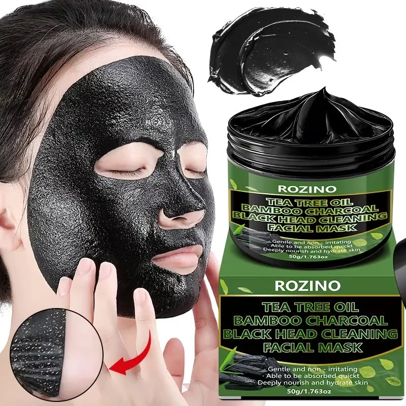 ROZINO Tea Tree Bamboo Charcoal Blackhead Cleansing Mask