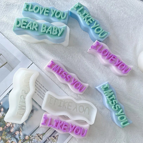 "I Love You" 3D Silicone Mold – Candle, Soap & Resin DIY