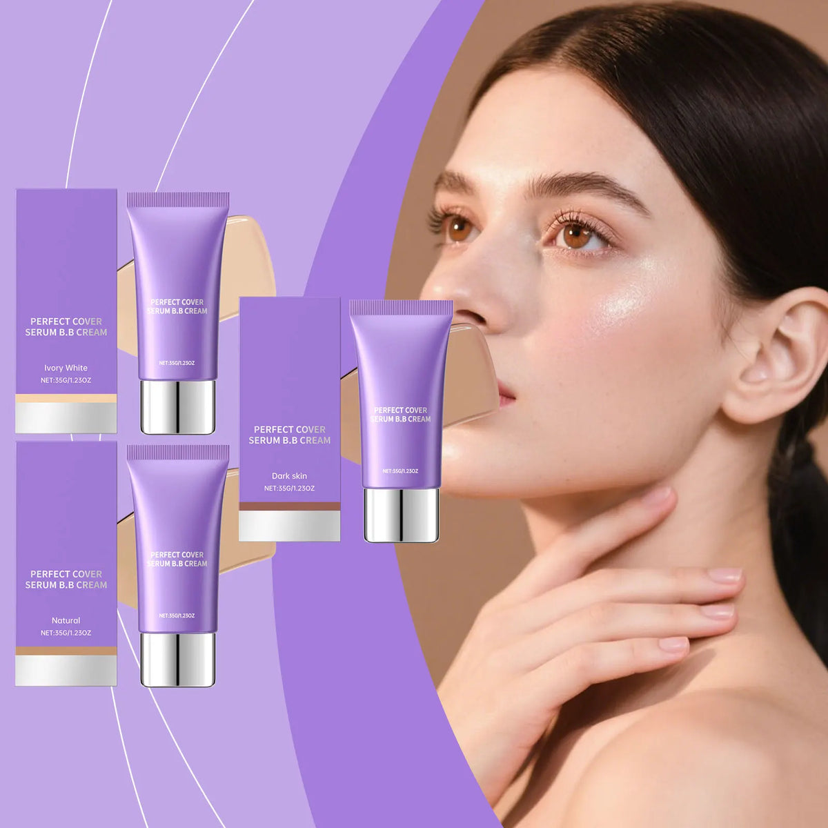 Moisturizing BB Cream Concealer | Oil Control Brightening Foundation