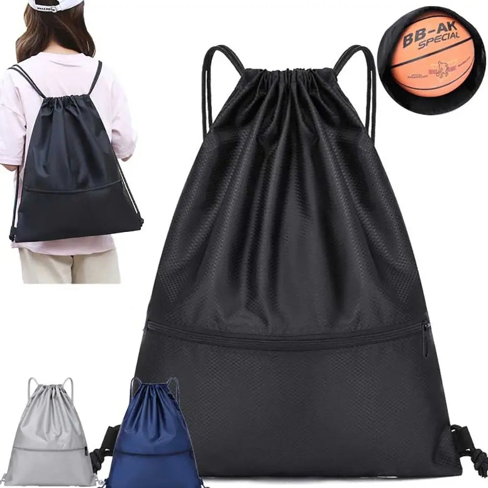 Waterproof Sports Drawstring Backpack – Gym & Basketball Bag
