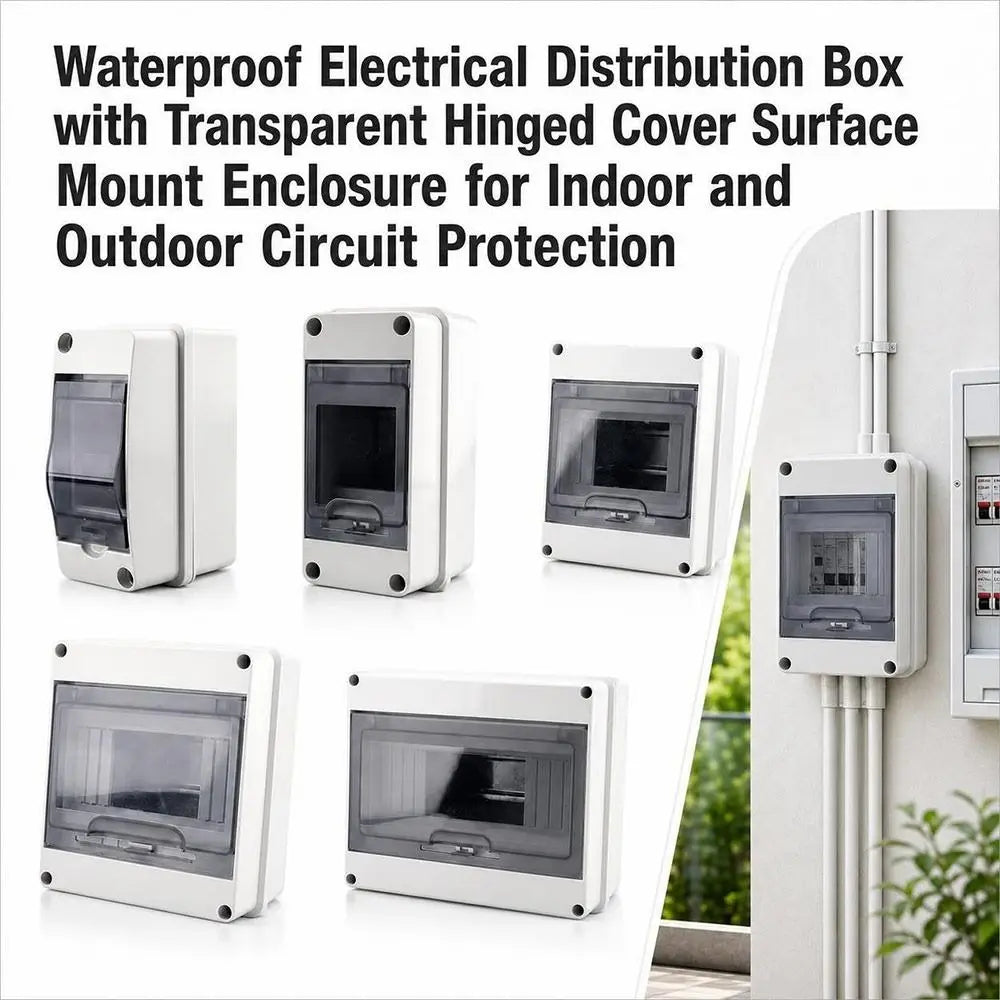 IP65 Waterproof Electrical Distribution Box | Hinged Cover