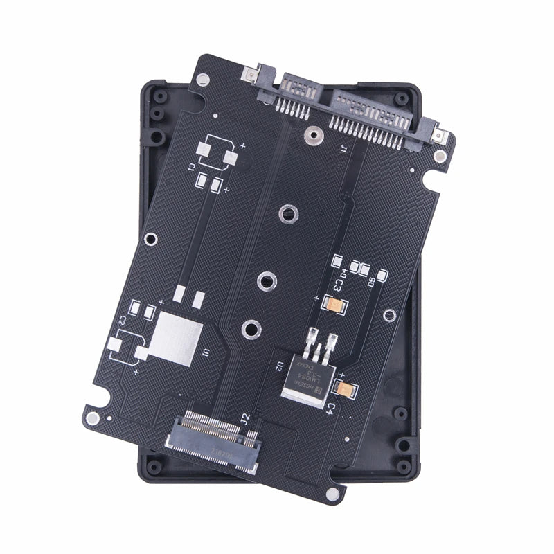 M.2 NGFF & mSATA to 2.5" SATA 3.0 SSD Adapter Enclosure