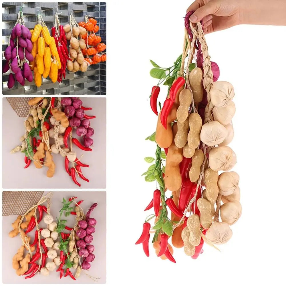 Artificial Foam Vegetable Hanging String – Kitchen Home Decor