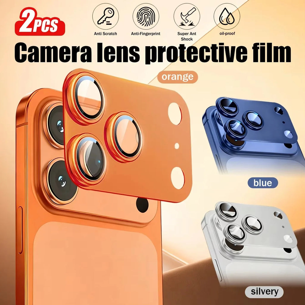 2-Pack iPhone 17/18 Pro Max Camera Lens Protector Metal Frame