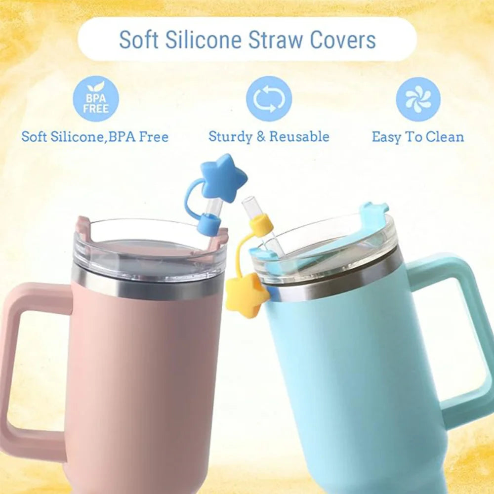 Star Silicone Straw Cover for Stanley 30 & 40 Oz Tumbler | 10mm