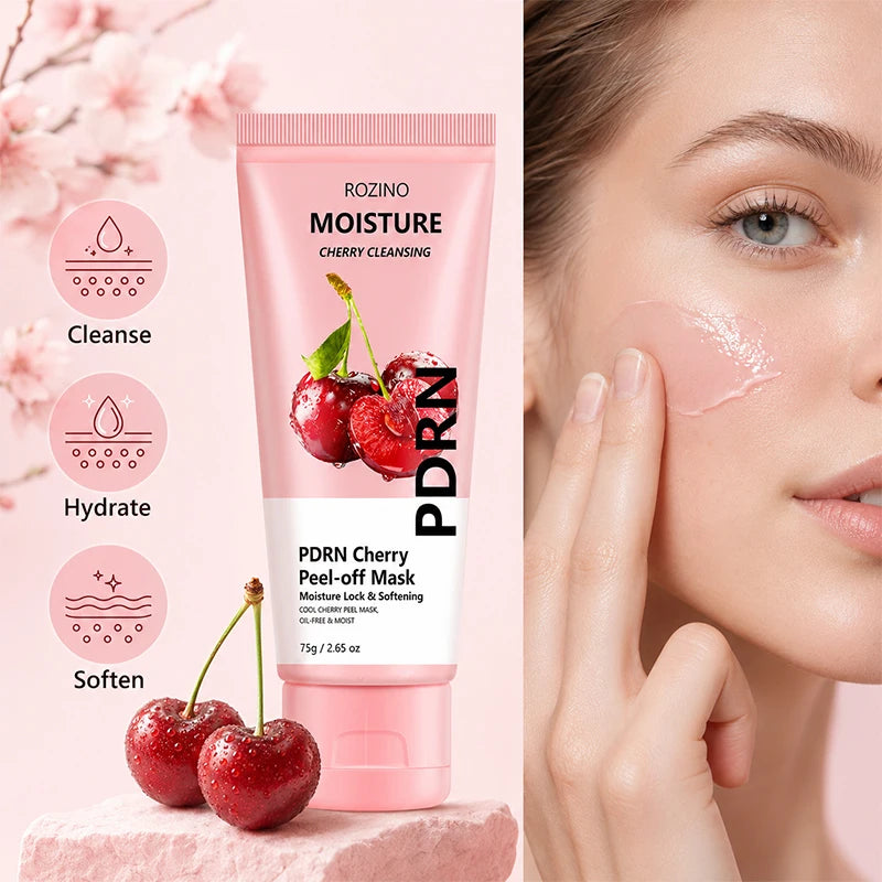 ROZINO PDRN Cherry Peel-Off Face Mask 75g | Moisturizing & Brightening
