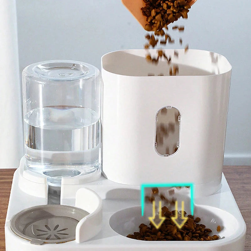 Rabbit Ear Standing Pet Bowl Set – Cat & Dog Food & Water Feeder
