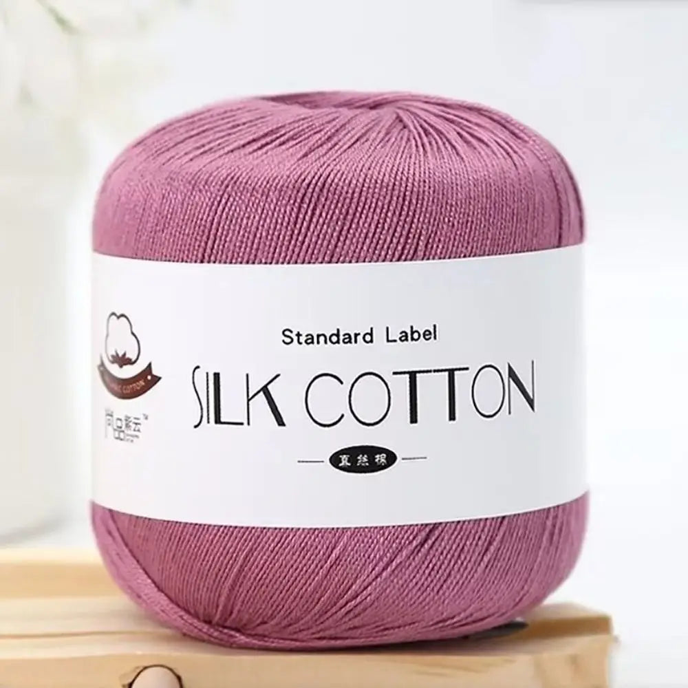 Milk Silk Cotton Soft Crochet Knitting Yarn – 50g Skein