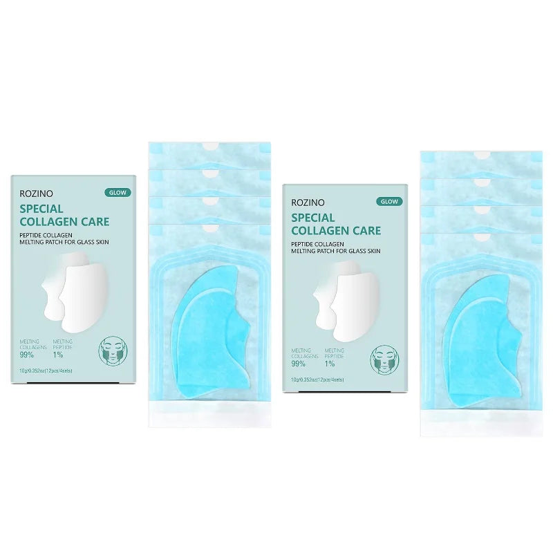 ROZINO 24-Piece Dissolvable Collagen Face Mask – Hydrating & Firming