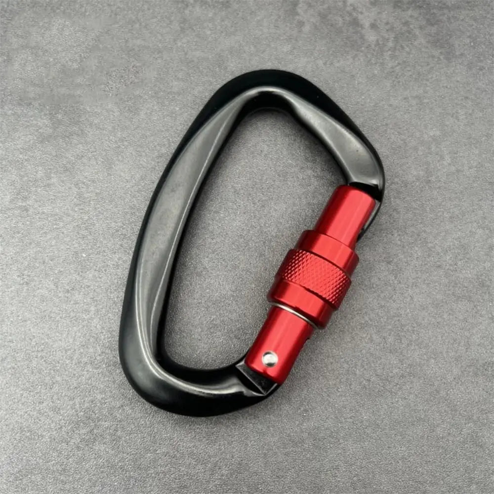 D-Shape Safety Carabiner 4KN/25KN Aluminum Lock – 3 Colors