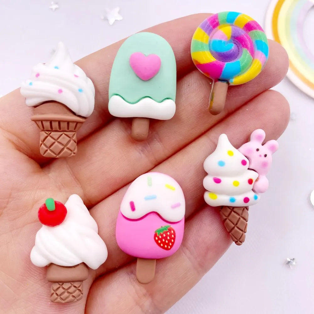 12PCS Resin 3D Flatback Figurines – DIY Scrapbooking Crafts
