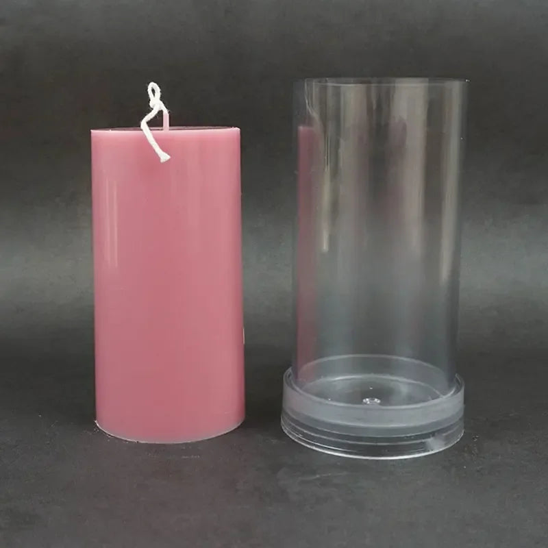 DIY Cylindrical Candle Mold – Acrylic Flat Top Pillar Mold