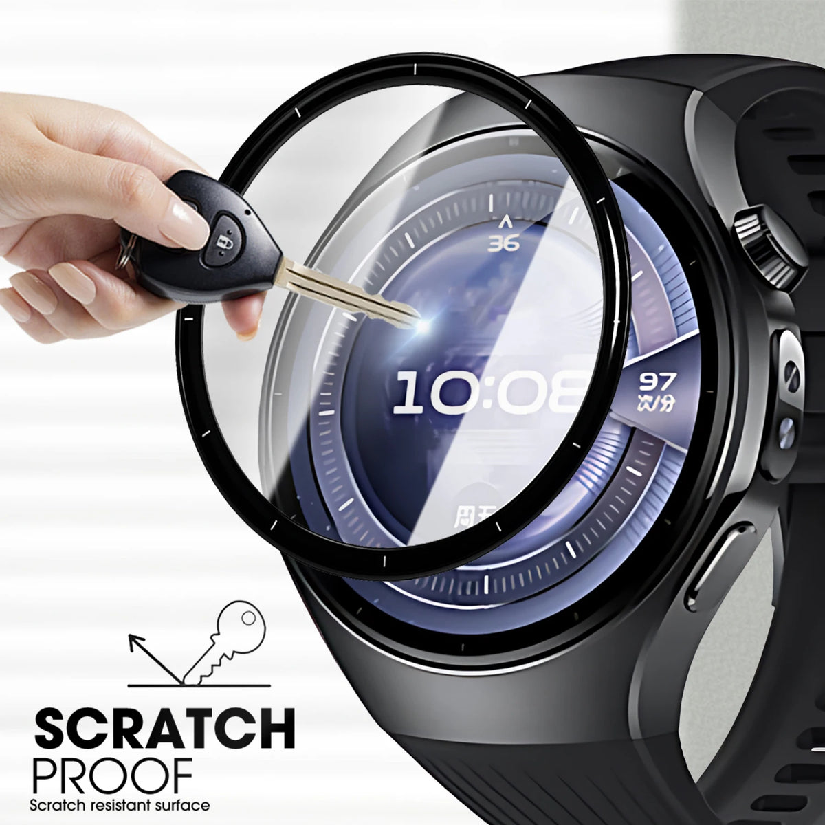 Huawei Watch 5 Screen Protector 42mm/46mm – 3D Full Curved Film