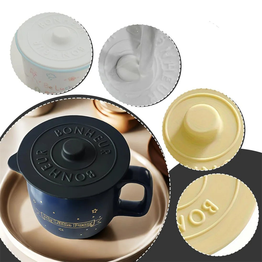 Sunflower Silicone Mug Lid – Dustproof Cup Cover, FCM Safe