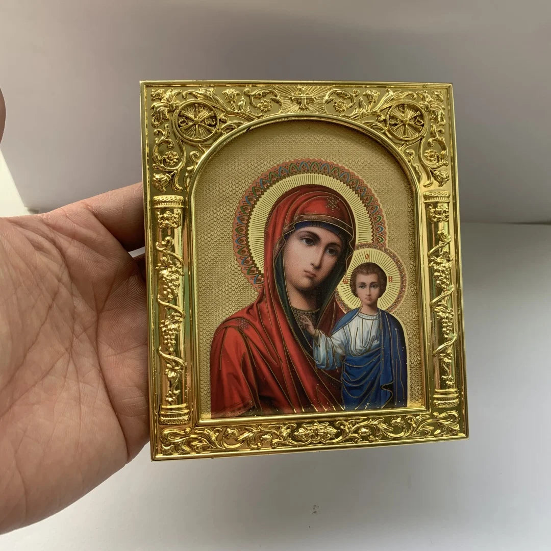 Virgin Mary Jesus Orthodox Icon – Catholic Religious Ornament