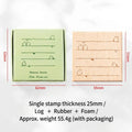 Retro Forest Wooden Rubber Stamp – DIY Scrapbooking & Cards