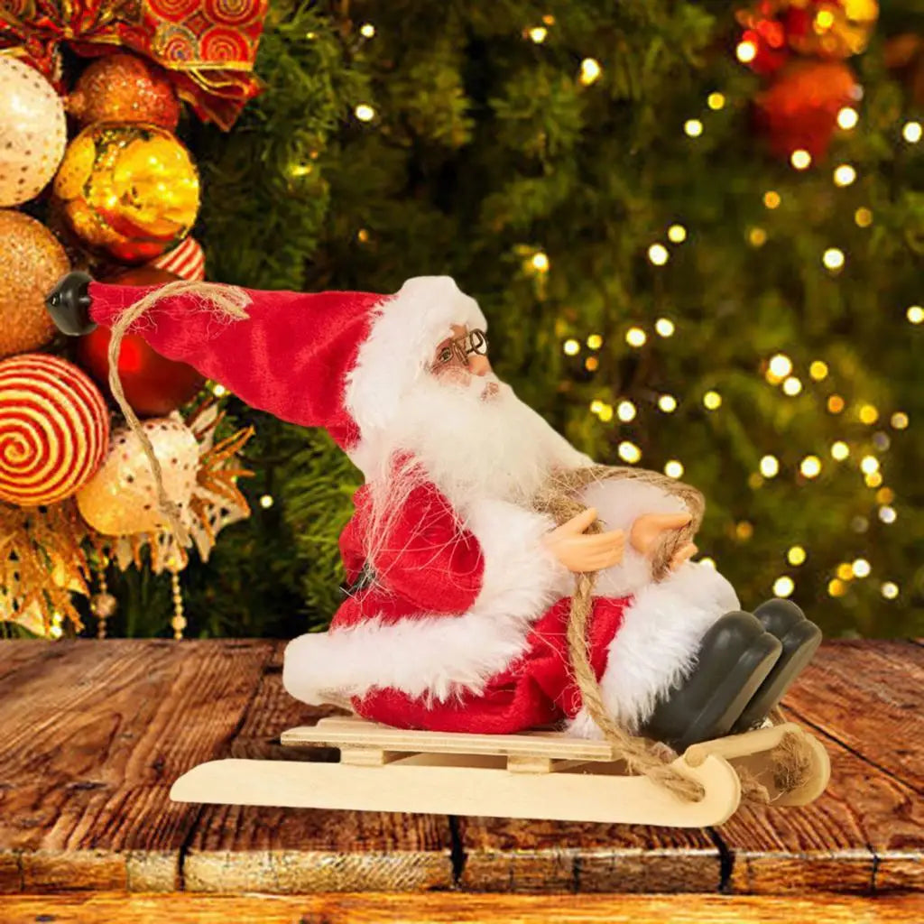 Santa Claus Sledge Figurine | Christmas Table & Mantel Décor