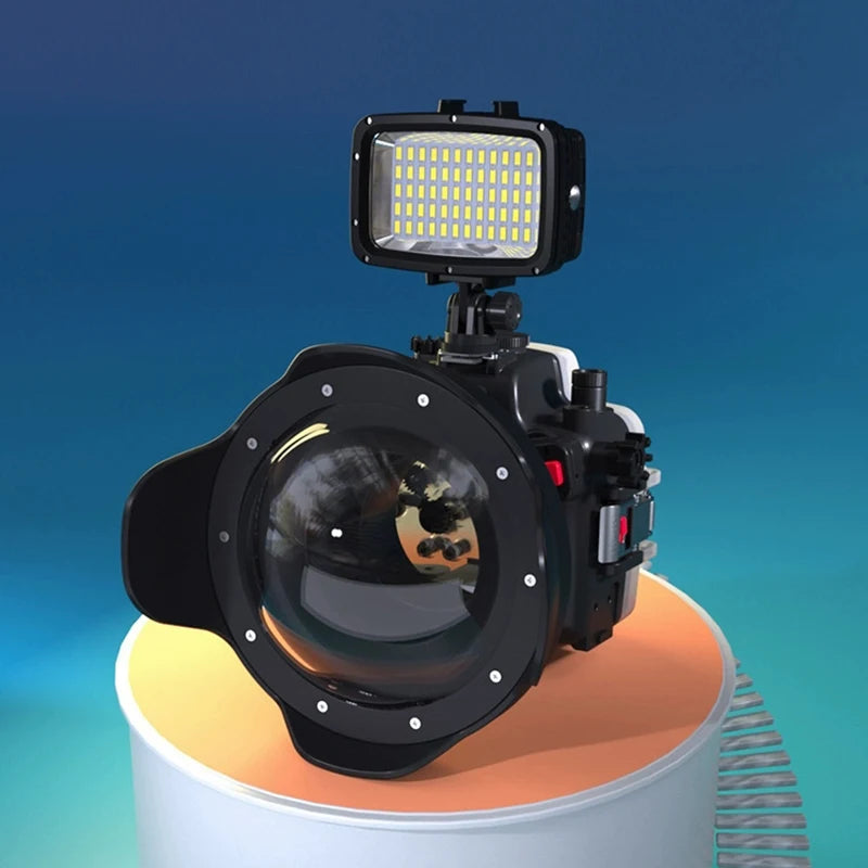 1800LM 60-LED Waterproof Underwater Camera Fill Light 40m