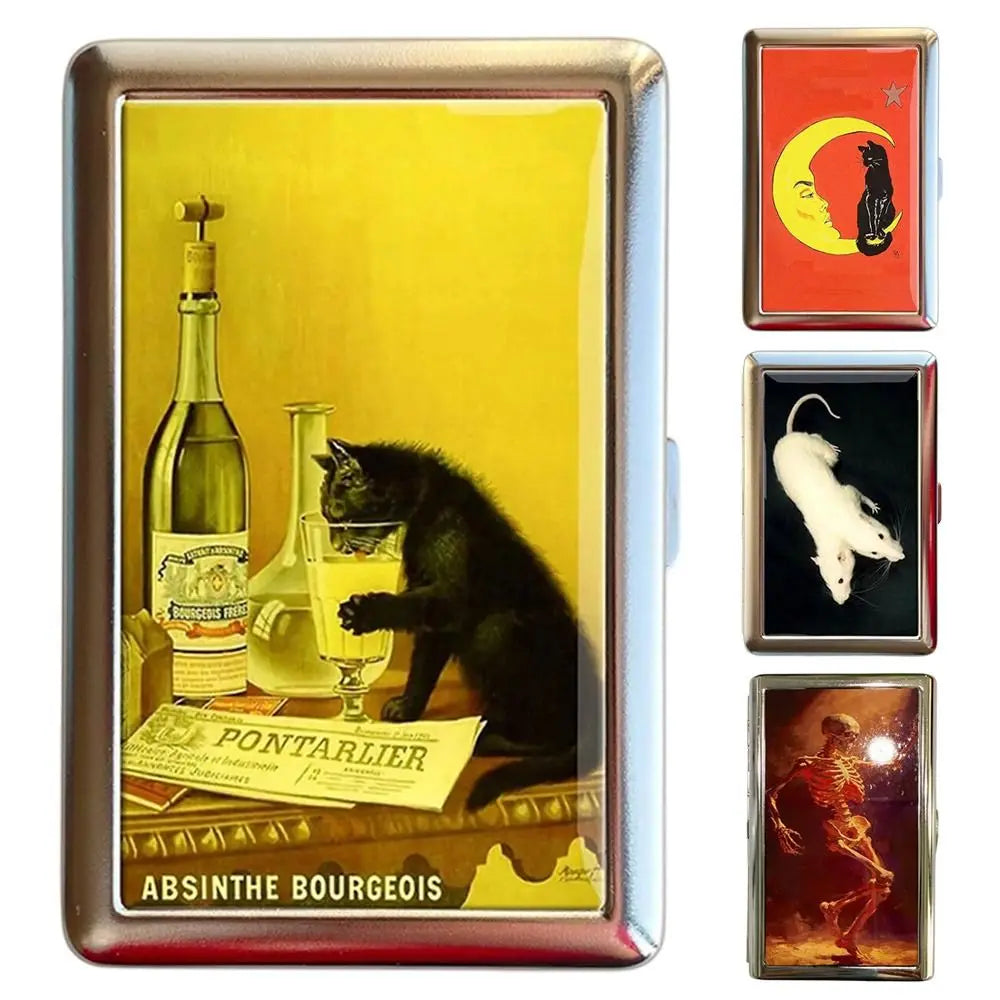 Vintage Metal Card Case – Slim Multi-Function Wallet Holder