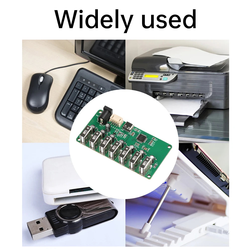 USB 2.0 Hub Module – 1 to 7 Port Expansion (Micro USB/Type-C)
