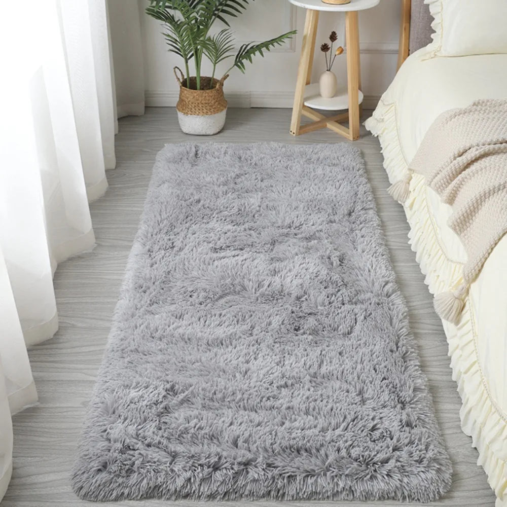 Fluffy Kids Bedroom Rug – Soft Imitation Wool Floor Mat