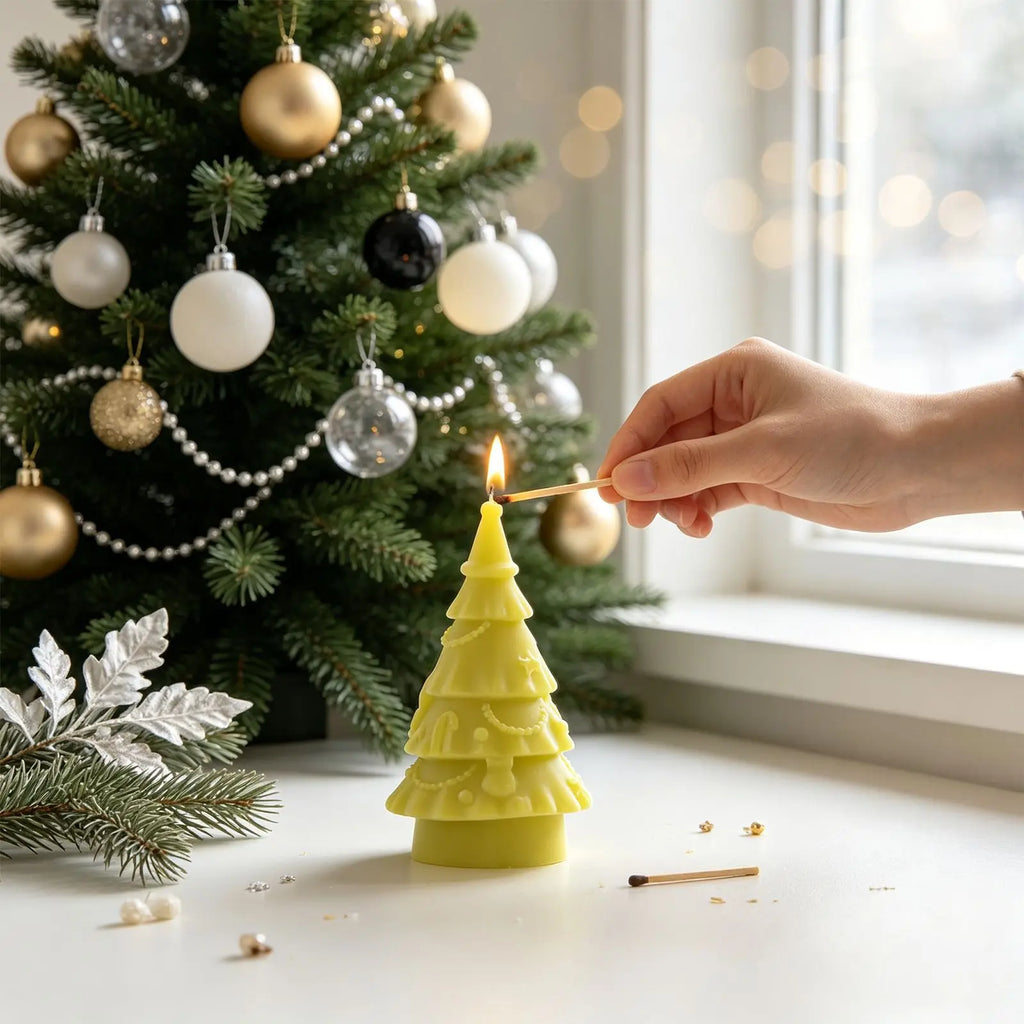 3D Christmas Tree Silicone Mold – DIY Candle & Plaster Craft