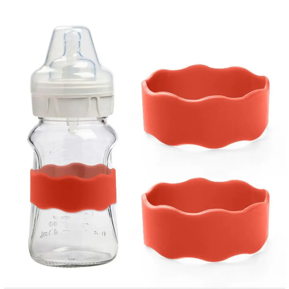 Silicone Baby Bottle Anti-Slip Bands – Waterproof Labels