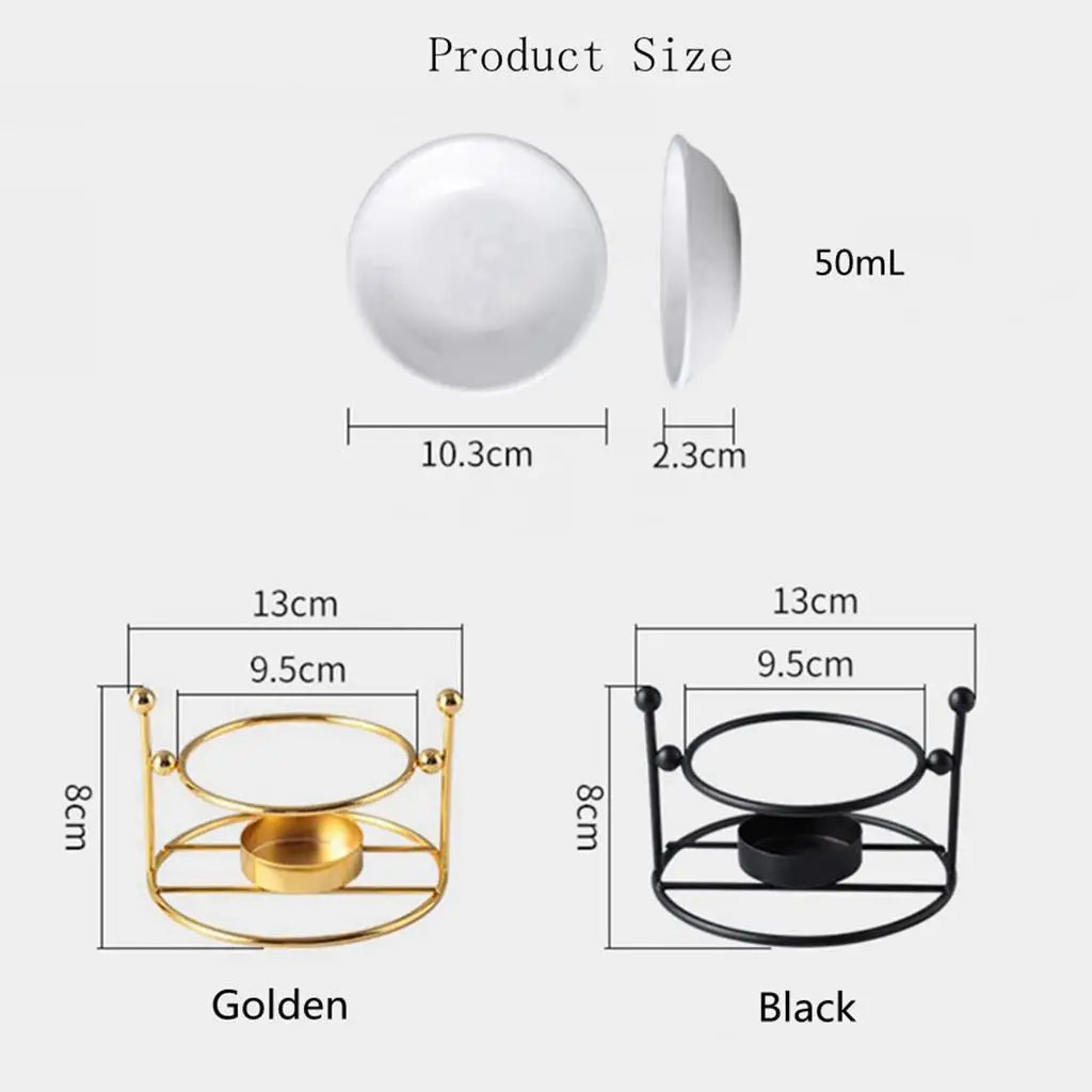 Ceramic Essential Oil Burner & Wax Melt Diffuser | Home Decor
