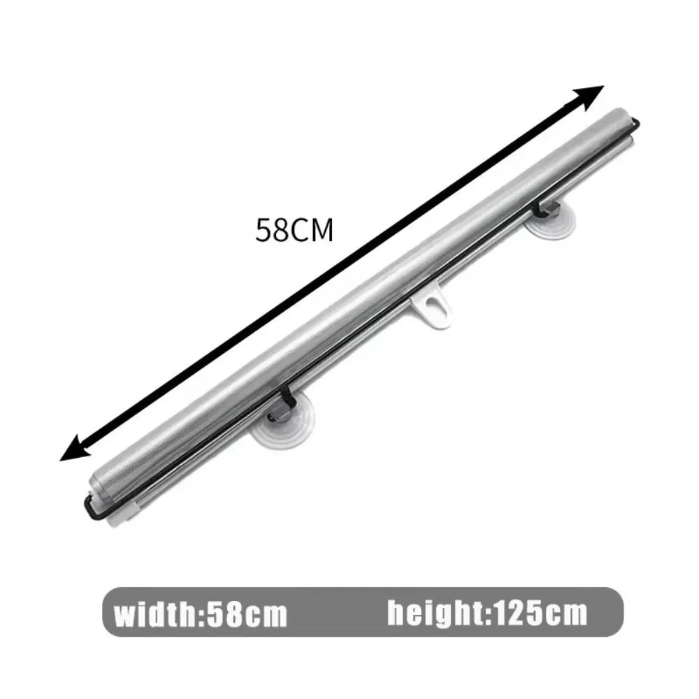 Retractable Car Side Window Sun Shade – UV Blocking Roller Blind