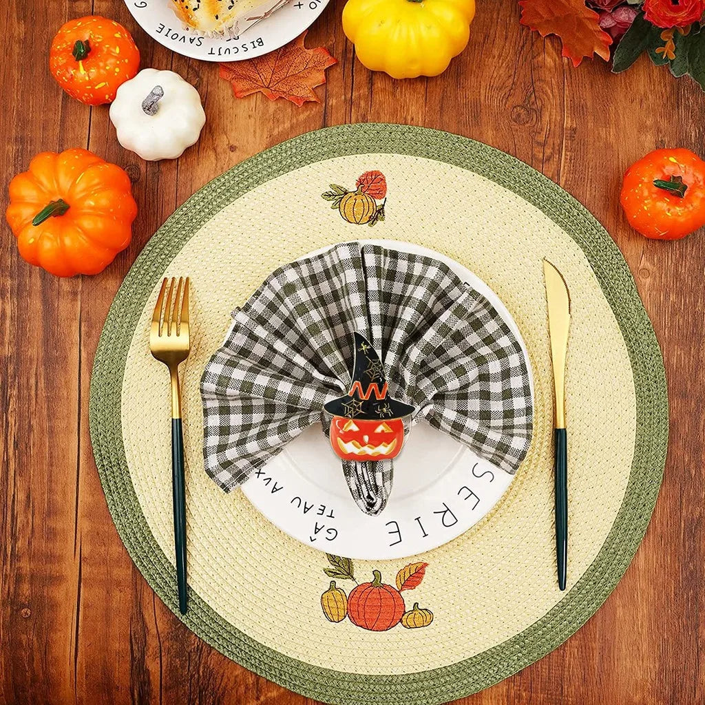 Halloween Pumpkin Napkin Ring | Alloy Festive Table Decor